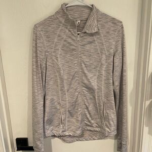 90 Degree By Reflex Women's Gray Full-Zip Jacket